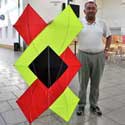 finished kite with maker